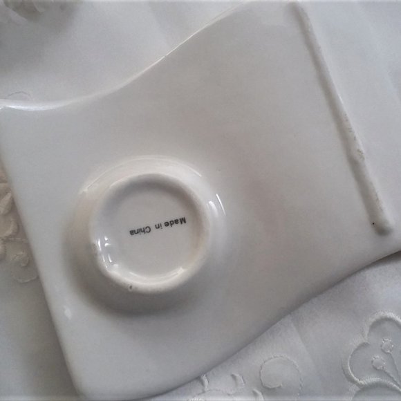 🎉 Host Pick 🎉CERAMIC Espresso Cup and Saucer Set - Chocolate Theme - Picture 3 of 4